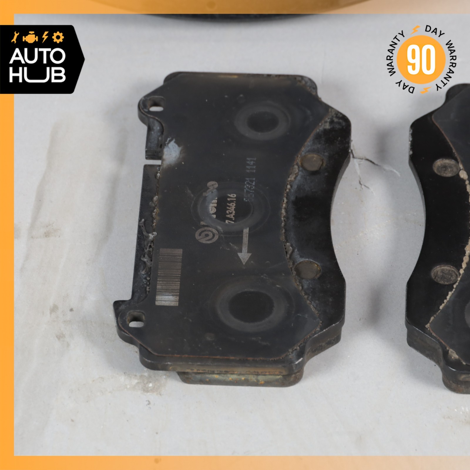 08-16 Aston Martin DB9 DBS Front Carbon Ceramic Brake Rotor ED231125AA OEM 22k