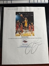 LISA LESLIE LOS ANGELES SPARKS AUTO, AUTOGRAPHED