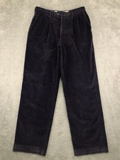 Talbots Corduroy Pants Women 18 (34x32) Purple USA Made Vintage David Brooks Ltd