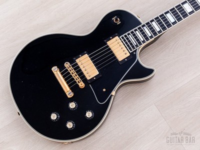 1977 Gibson Les Paul Custom Black Beauty Vintage Guitar w/ T-Tops, Case