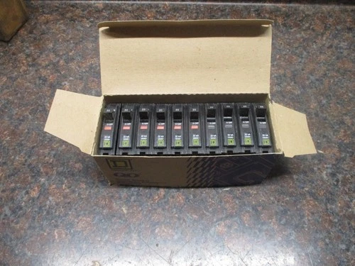 BOX OF 10 NEW Square D QO120VH 20 A Miniature Circuit Breaker FREE SHIPPING