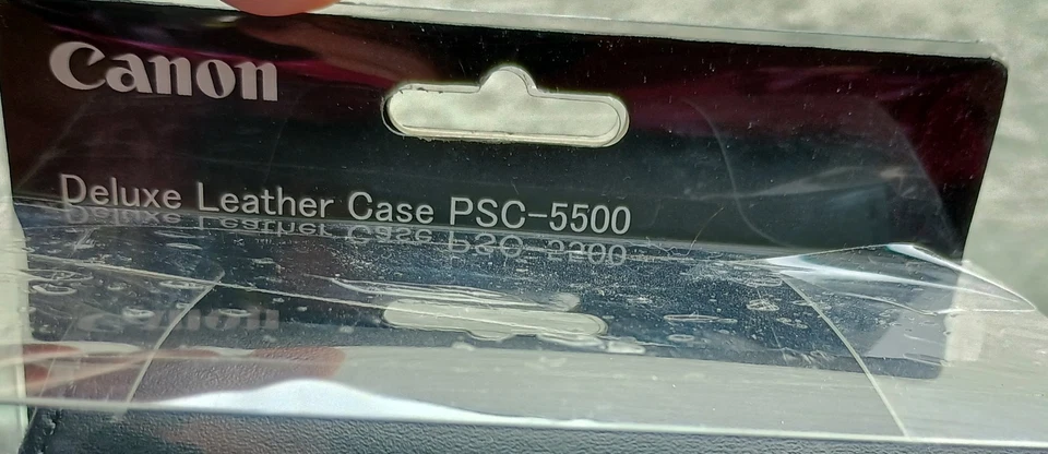 Capa e alça de couro preta genuína Canon PowerShot G7X Mark II PSC-5500 nova - Imagem 3 de 4