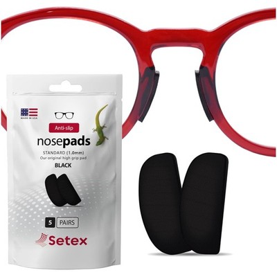 Innovative Gecko Fiber Nose Pads, 5 Black Pair