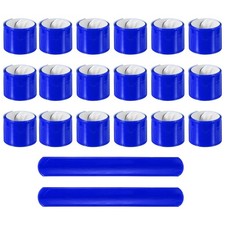 20Pcs Reflective Arm Bands, 8.7"High Visibility Bands, Blue  Arc 