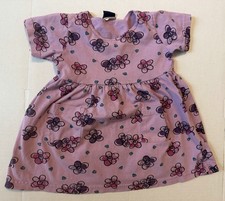 Vintage Honors Baby 100% Cotton Purple Daisies Dress Girls Sz 24mths Made In USA