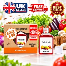 Super Ninja Fruit Fly Trap - 1 pack Highly Effective Fruit Fly Killer for Home