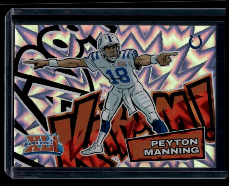 2025 Absolute Football Peyton Manning #10 Kaboom Super Bowl Horizontal