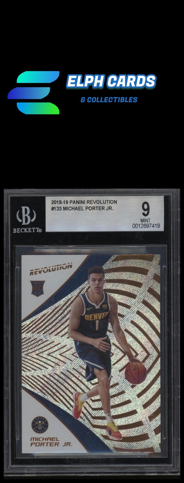 2018-19 Panini Revolution #133 Michael Porter Jr. BGS 9