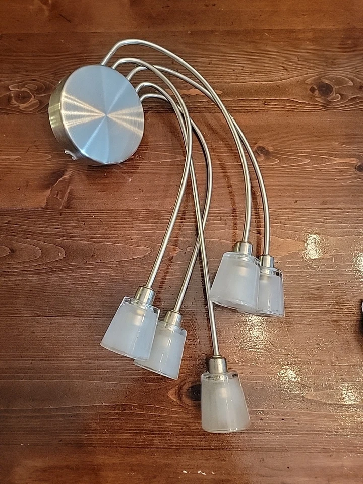 Редкий IKEA Kryssbo Medusa щупальца медузы из нержавеющей стали настенная лампа ретро винтажный - Изображение 2 из 4