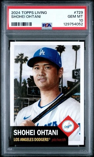 2024 Topps Living Set 🔥SHOHEI OHTANI🔥 1st Dodger Card PSA 10 💎 Gem Mint