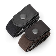 2 Pack Buckle Free Elastic Belt for Women or Men, No Buckle ...