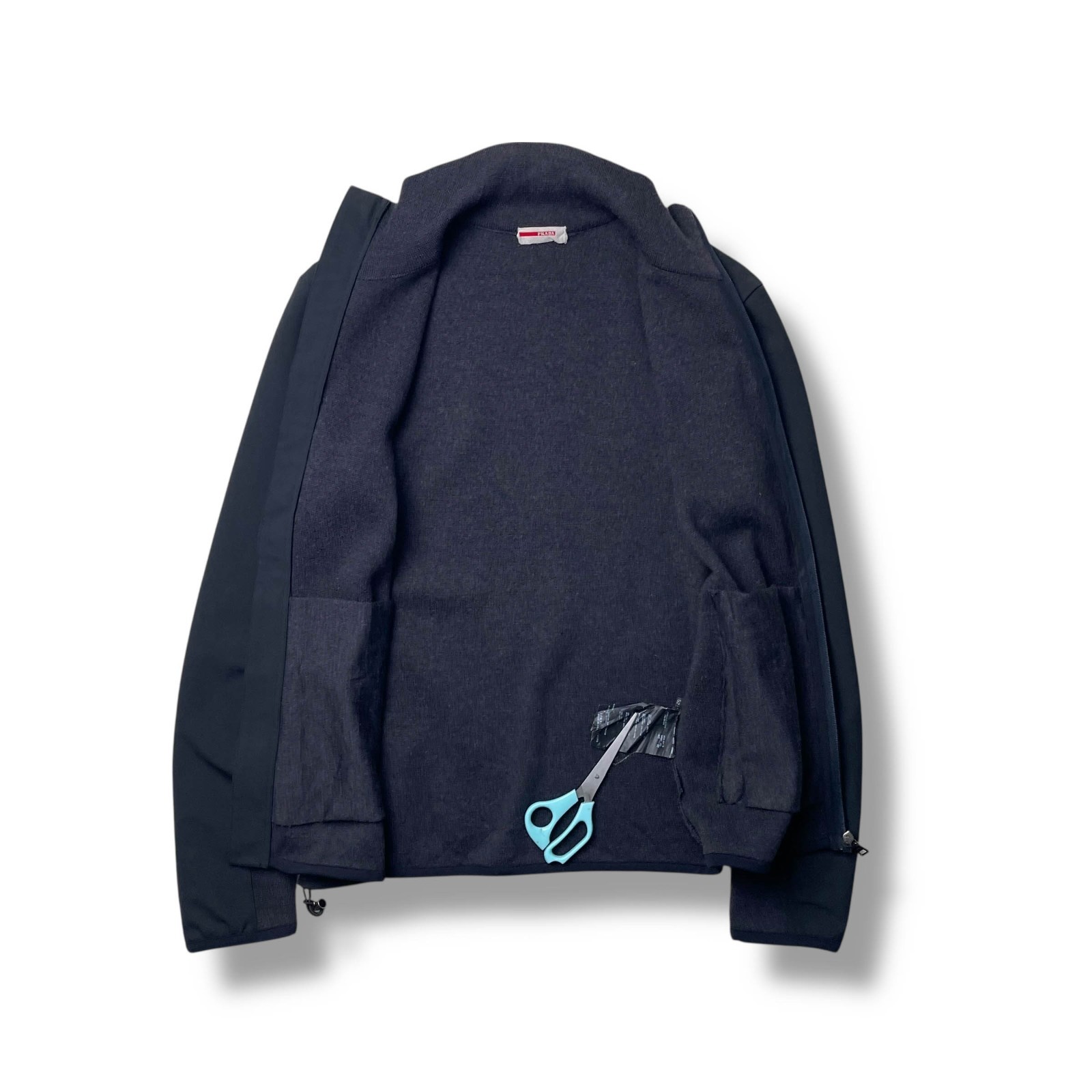 Prada Sport Wool & Nylon Panelled Technical Knit Jacket thumbnail 5