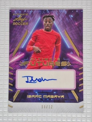 2022-23 Leaf Ultimate Soccer - Isaac Mabaya - Auto - Numbered 10/12 - #F-IM1