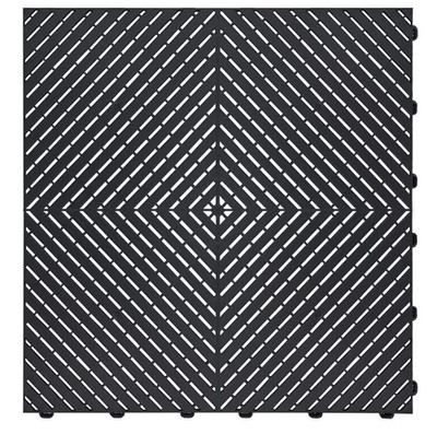 Ribtrax Smooth PRO Interlocking Garage Floor Tiles, 15.75 X 15.75-Inch, 24 Pcs B