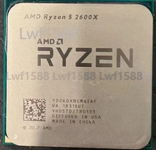 AMD Ryzen 5 2600X 6-core 12Thr 3.6GHz 95W socket AM4 R5-2600X CPU processor