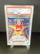 2024 Rookies & Stars Ricky Pearsall Signature-True Blue /99 Rookie PSA 9 49ers