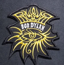 Bob Dylan band Embroidered  Patch approx 3x3.5"