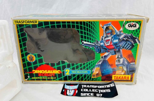 Transformers Diaclone GIG Dinosaurc #2 Triceratops Box and Foam Only w/ plunger - Picture 2 of 5