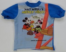 Rare VTG Walt Disney  s Mickey Mouse Building a Building T Shirt 80s 90s Toddler