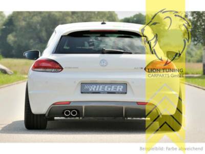 Rieger Heckansatz Heckspoiler Diffusor für VW Scirocco 3 carbon optik für R-Line