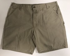 EXCELLENT Carhartt 42 Beige Original Fit Washed Duck Work Shorts Carpenter Men's