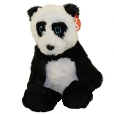 TY Cuddlys - FLUFF the Panda Medium Size - 12 inch - MWMTs Stuffed Animal Toy