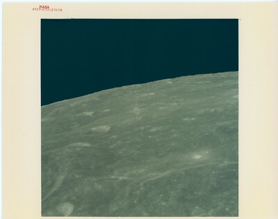 Vintage NASA Apollo 17 Foto MOND Krater Mendelejew ''ein Kodak Papier'' rot nummeriert