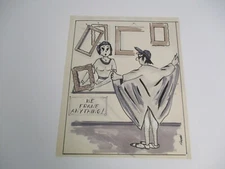 JACK C FAGAN DRAWING PAINTING ILLUSTRATION ART COMIC FRAMER SATIRE CARTOON INK