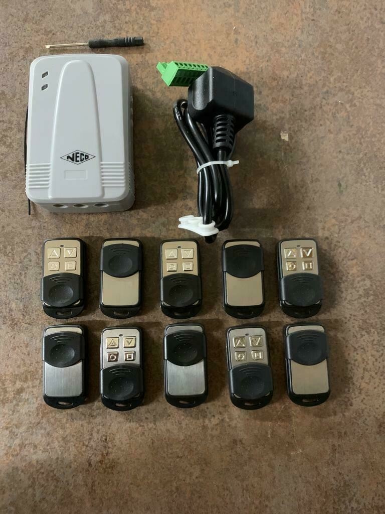 NECO 433MHz Remote Control For Roller Shutters & Garage Doors – ABS Plastic, Universal