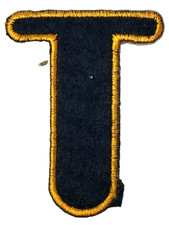 Patch Sew On for Clothing Backpacks Hats Jackets Pants BLACK T SIGN Symbol A66