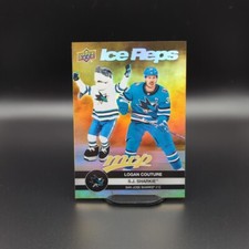 2023-24 Upper Deck MVP Ice Reps GOLD #IR-17 Logan Couture/SJ Sharkie - SJ Sharks