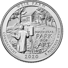 2020 P & D Weir Farm ATB National Park (2 coin set) Quarters