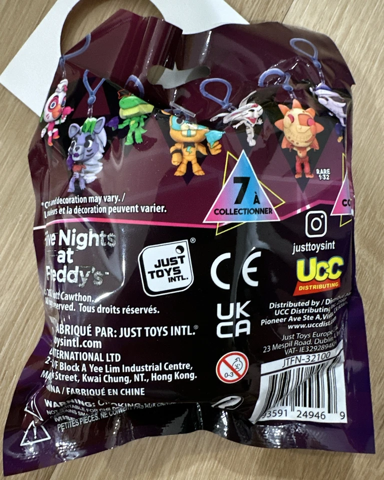 FIVE (5) Five Nights at Freddy's Security Breach Backpack Hangers Blind Bags - Image 3 of 3
