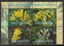 Macedonia 2019 - Regional Flowers of Macedonia Block of 4 - MNH