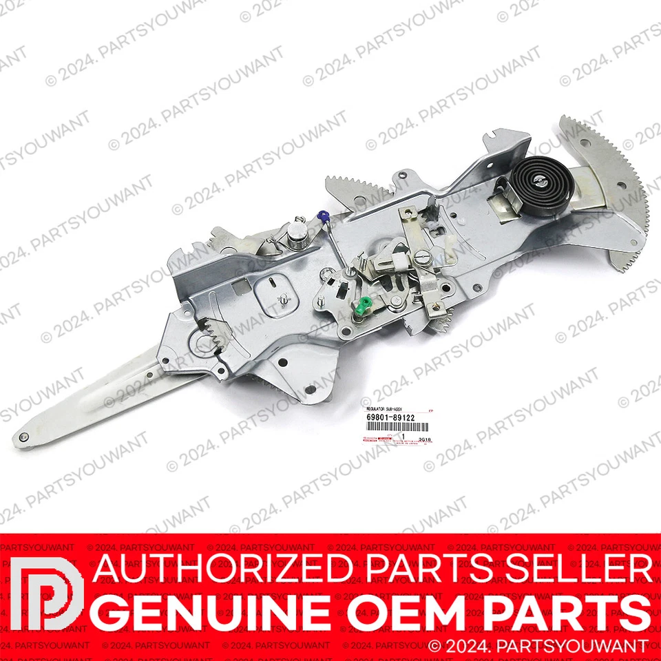 GENUINO Toyota 1989-1995 4Runner OEM Ventana Trasera Regulador de Vidrio [KIT COMPLETO] Foto 2 de 4