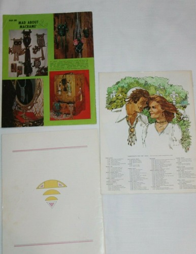 7 Vintage 1970's Macrame Instructional Magazines Hangings Purses Jewelry-G14 - Picture 7 of 12