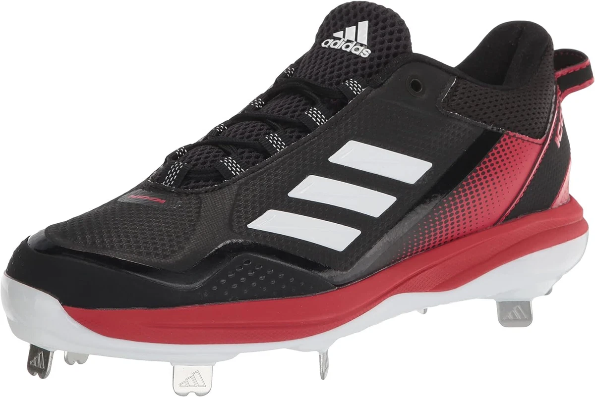 NWT adidas Men\'s Icon 7 Baseball Shoe Color: Black/White/Team Power Red SZ-10 21ADIACN7MDBLKWHTCLT_Black_Whi  main image 3