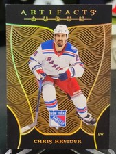 2022-23 UD Artifacts Hockey CHRIS KREIDER AURUM Unscratched New York Rangers