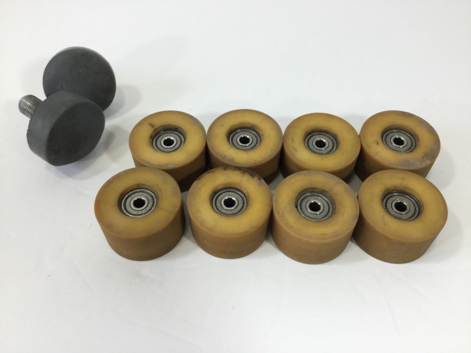 Vintage Olympian Belair Quad Roller Skate Wheels Set Of 8 +Snyder Toe