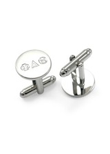 Phi Delta Theta Classic Circular Cuff Links / Fraternity Cuff Links / Suit & Tie