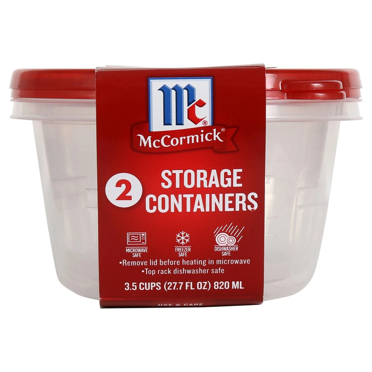 McCormick 3.5 Cup Storage Containers, 2-ct. Packs (Pack of 18)