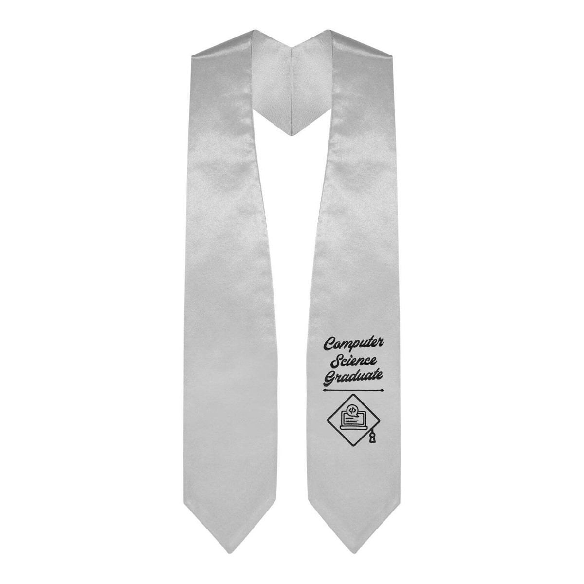 Endea Graduation Silver Computer Science Graduate Stole/Sash with