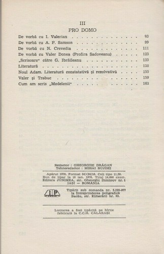 Cum am scris "Medelenii" - PB 1978 - Ionel Teodoreanu - Romanian Language - Imagen 3 de 3