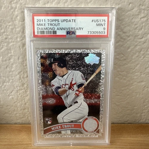 2011 Topps Mike Trout update US175 Diamond Anniversary rookie card PSA 9 Mint