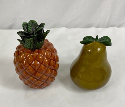 Ceramic/Resin Pineapple & Pear Decorative Fruit