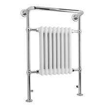 UK Radiators White Electric Traditional Bathroom Radiator 963x673mm|600w WIFI