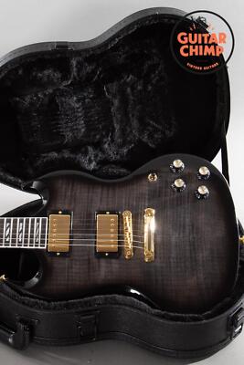 2024 Gibson SG Supreme Translucent Ebony Burst with AAA-Maple Top