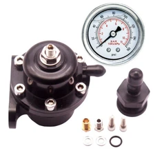 For Honda B16 B18 B17 B20 Si LS GSR D16 Racing FPR+Fuel Pressure Regulator Gauge