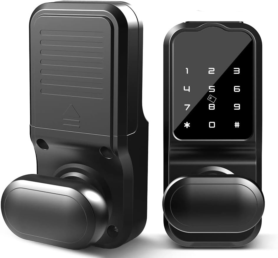 Smart Bluetooth Deadbolt Lock - Keyless Entry with App Control for Secure Access-image