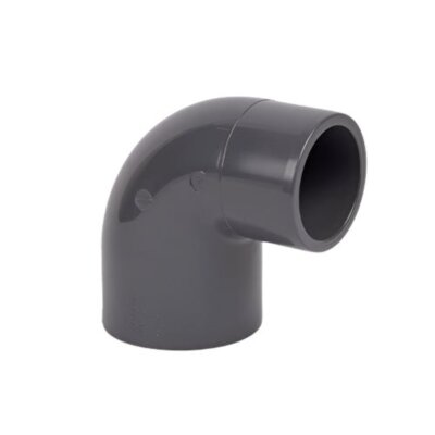 uPVC metrisch glatt Reduzierbogen 90